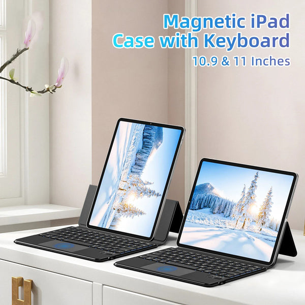 Magnetic Case Keyboard For iPad Pro 11 2024 iPad Air 4/5/6 Pro 11 2018-2022