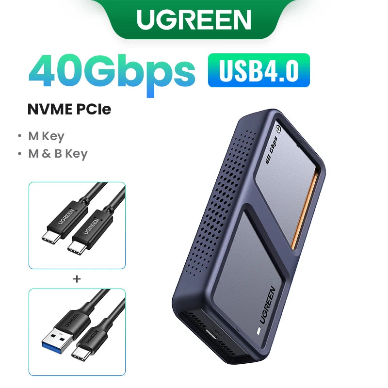 Ugreen 40Gbps 1.8" M.2 USB 4.0 High Speed External SSD Enclosure