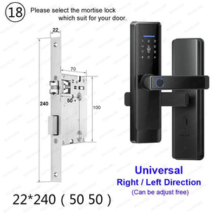 RayKube Aluminium Alloy Fingerprint Digital Smart Door Lock