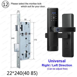 RayKube Aluminium Alloy Fingerprint Digital Smart Door Lock