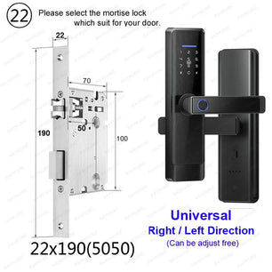 RayKube Aluminium Alloy Fingerprint Digital Smart Door Lock