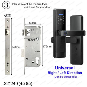 RayKube Aluminium Alloy Fingerprint Digital Smart Door Lock