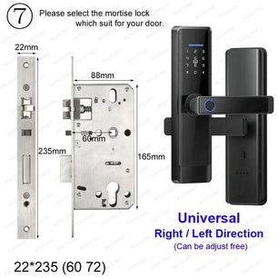 RayKube Aluminium Alloy Fingerprint Digital Smart Door Lock