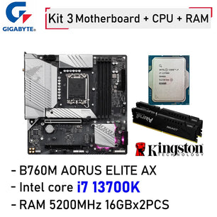 AM4 B760M Desktop Motherboard Combo With Intel Core i7 13700K