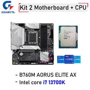 AM4 B760M Desktop Motherboard Combo With Intel Core i7 13700K