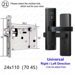 RayKube Aluminium Alloy Fingerprint Digital Smart Door Lock