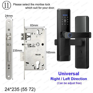 RayKube Aluminium Alloy Fingerprint Digital Smart Door Lock