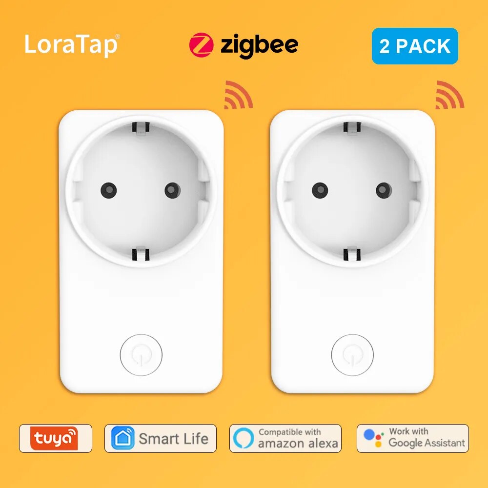 LoraTap 16A Power Plastic Remote Voice Control Plug Switch