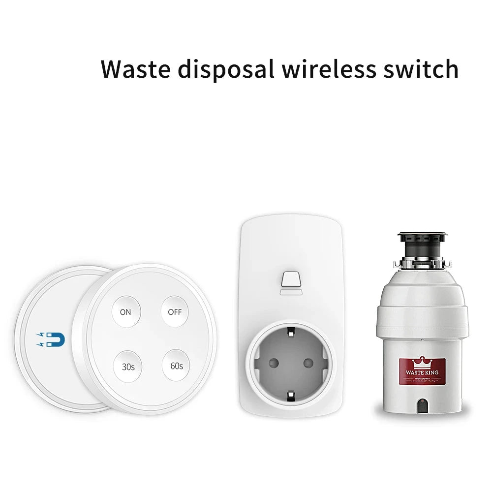 LoraTap 16A Plastic Smart Remote Control Garbage Disposal Switch