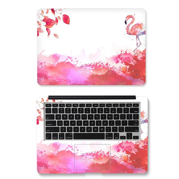 PVC Protective Leaf Pattern Laptop Sticker Skin Cover