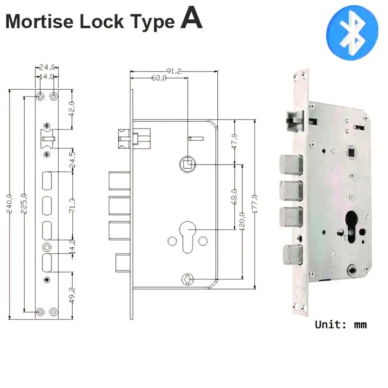 RayKube Stainless Steel Fingerprint Digital Smart Door Lock