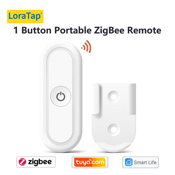 LoraTap Plastic ZigBee 3.0 Remote Control Push Button Switch