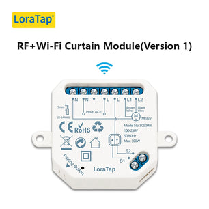 LoraTap 240V 300W Plastic WiFi Rolling Blinds Curtain Switch