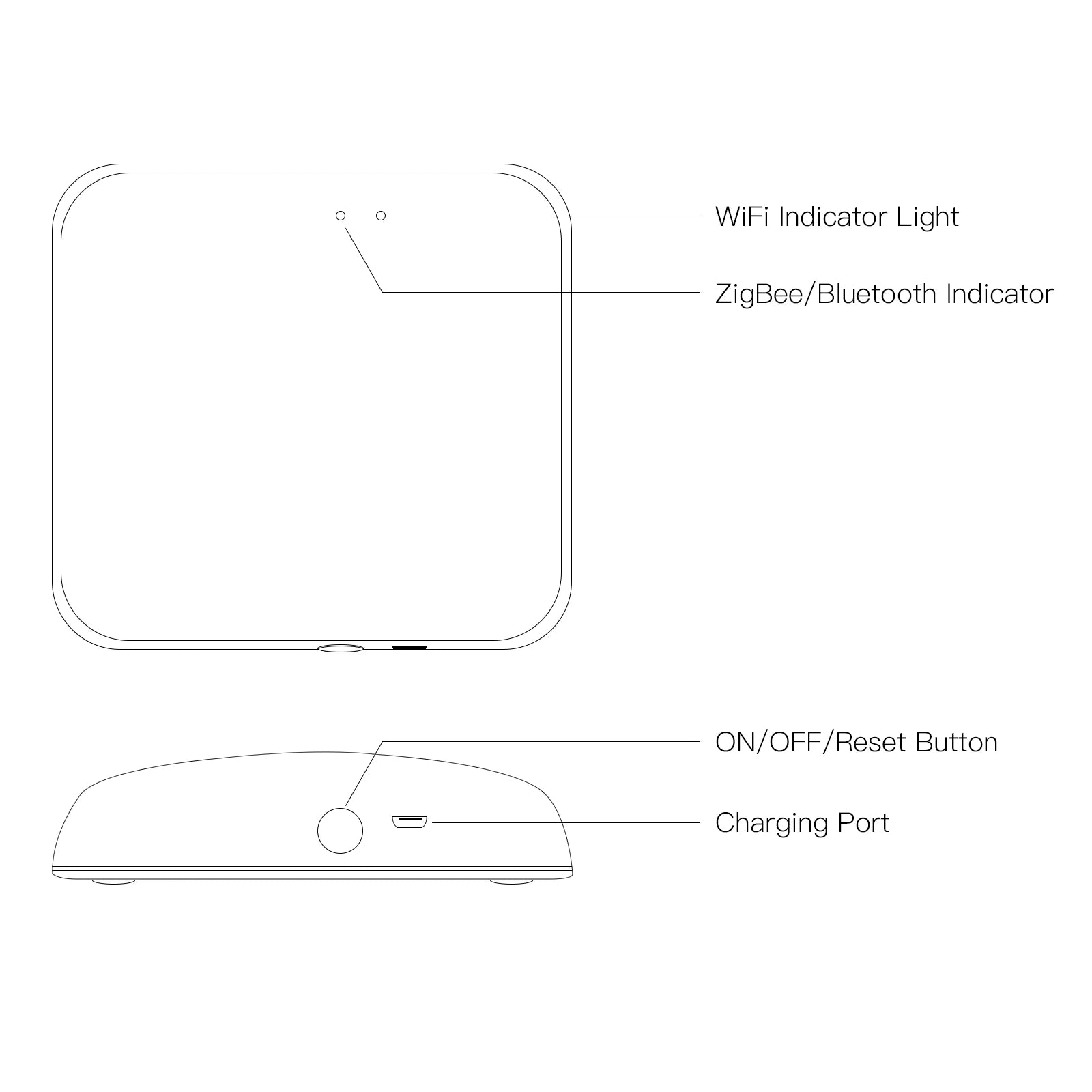 Bseed Alloy Gateway Wireless Smart APP Control Compatible Switch