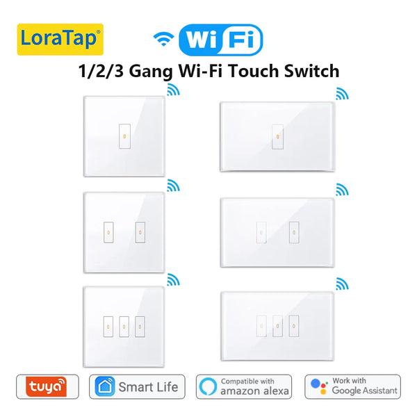 LoraTap Plastic Smart Life Remote Control Touch Panel Light Switch