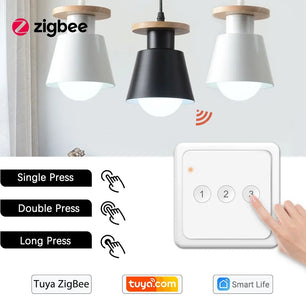 LoraTap Plastic Panel Wireless Voice Control Wall Mounted Switch