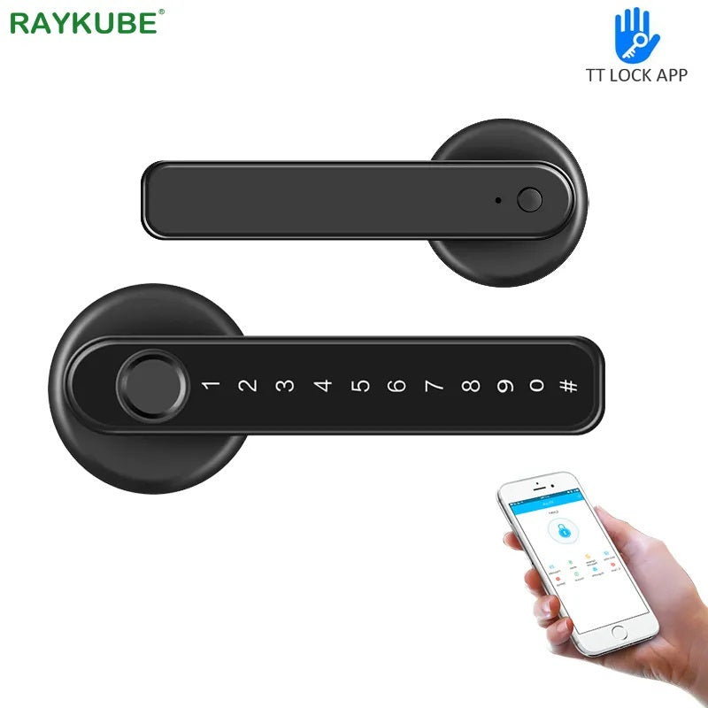 RayKube Aluminium Alloy Fingerprint Digital Smart Door Lock