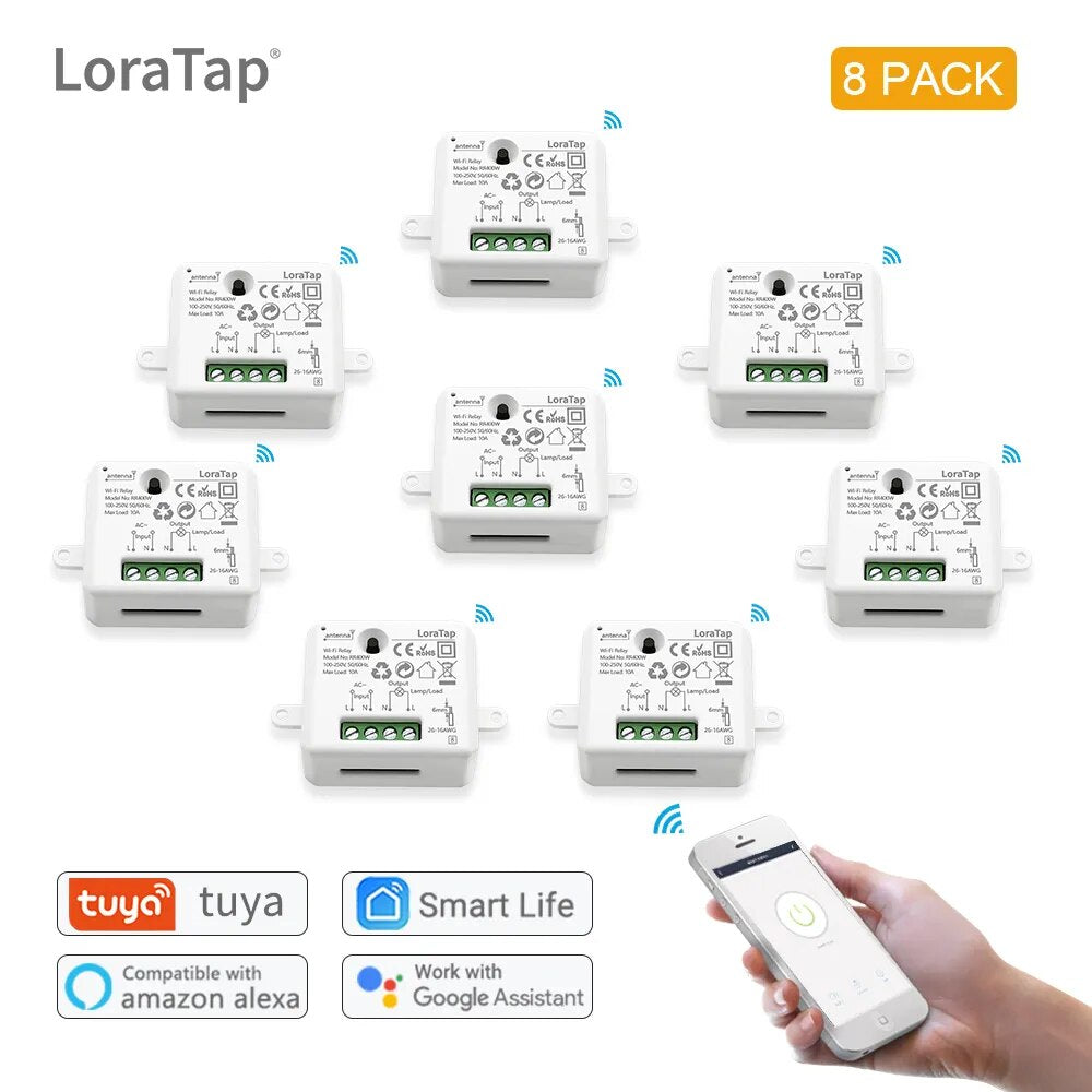 LoraTap 220V Plastic Wireless Remote Control Switch DIY Module