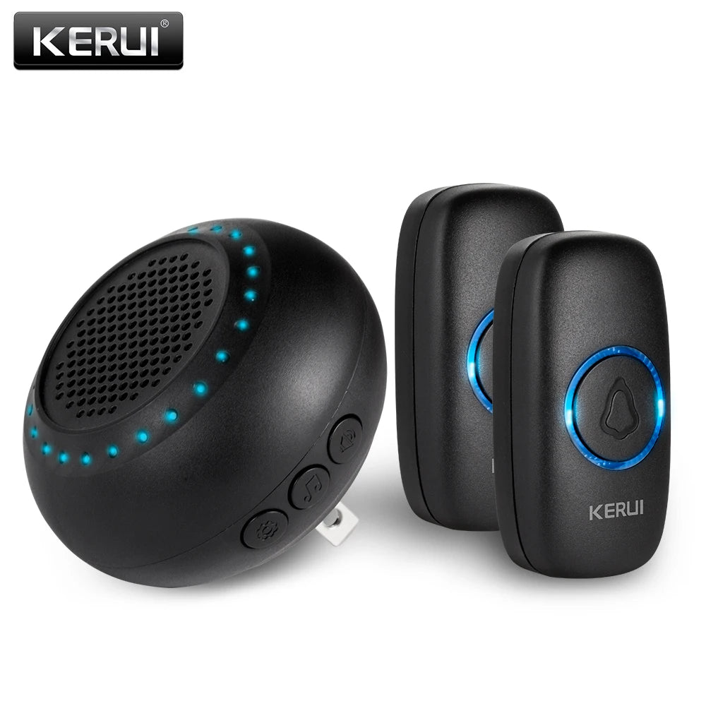 Kerui Plastic Wireless Waterproof Battery Cordless Remote Doorbell