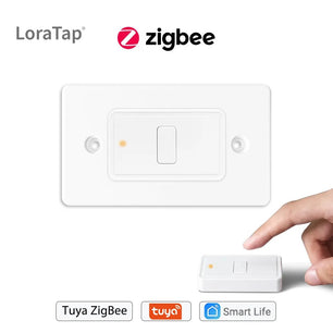 LoraTap Plastic Panel Wireless Voice Control Wall Mounted Switch