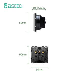 Bseed 16A Glass Panel Wireless WIFI Control Smart Power Socket