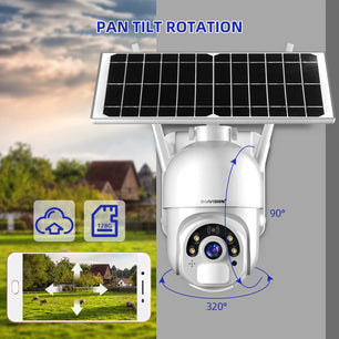 Boavision 5MP Night Vision Rechargeable WIFI Solar Panel Camera