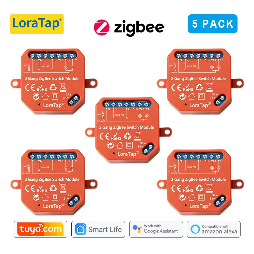 LoraTap 5A Plastic Remote Control Light Switch Relay Module