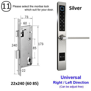 RayKube Aluminium Alloy Fingerprint Digital Smart Door Lock