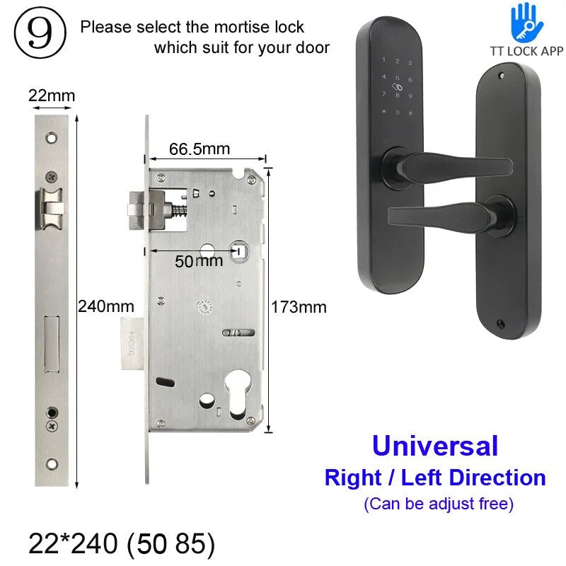 RayKube Aluminium Alloy Bluetooth Digital Electric Smart Door Lock