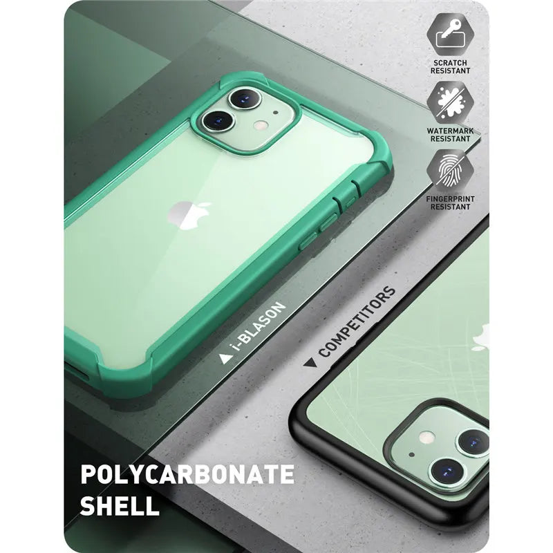 Polycarbonate Full-Body Rugged Bumper Case For iPhone 12 Mini