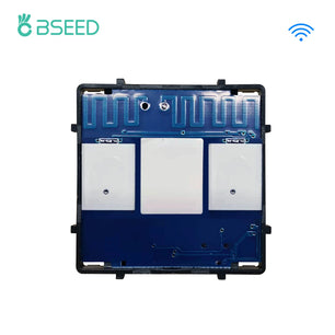 Bseed 10A Alloy 1 Gang Crystal Glass Panel Light Touch Switch