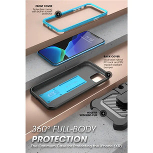 Polycarbonate Full-Body Rugged Holster Bumper Case For iPhone 11