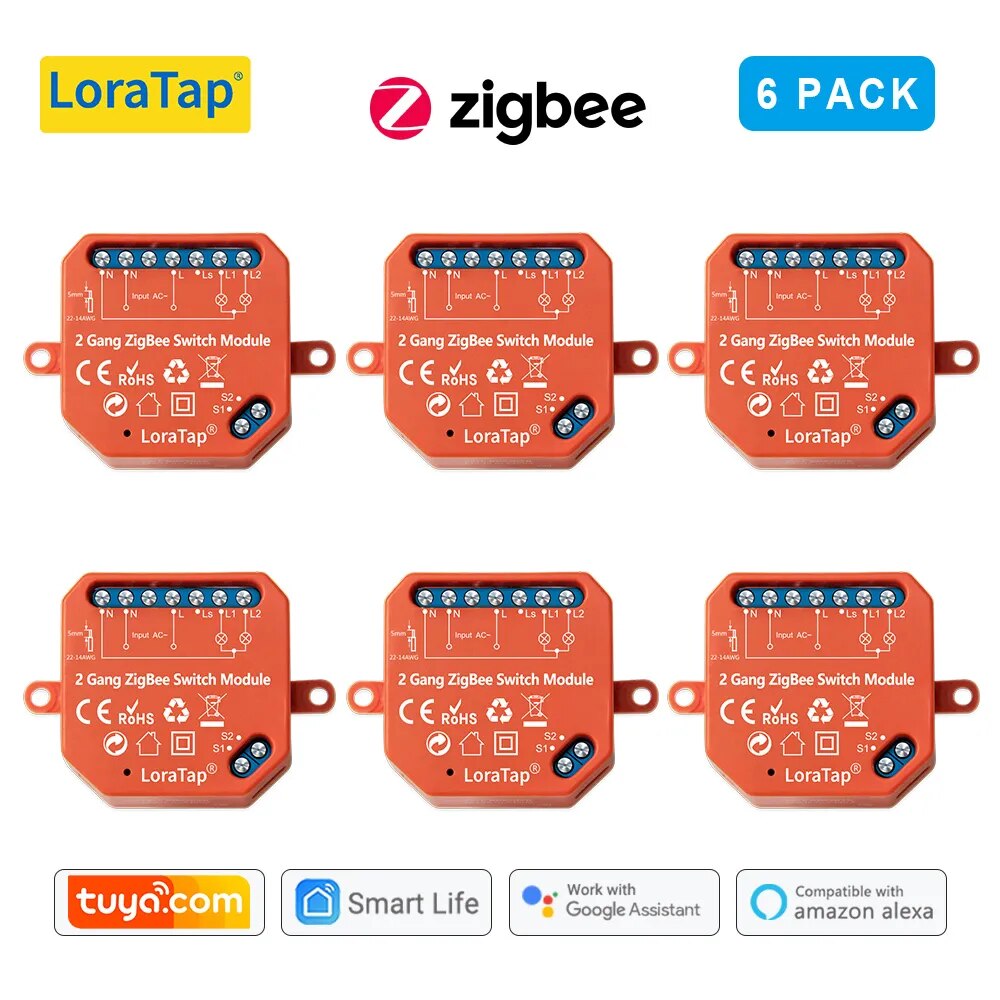 LoraTap 5A Plastic Remote Control Light Switch Relay Module