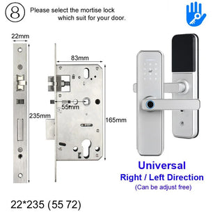 RayKube Aluminium Alloy Fingerprint Digital Smart Door Lock