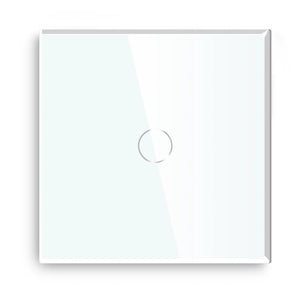 Bseed Alloy 1 Gang 1 Way Crystal Glass Panel Light Touch Switch