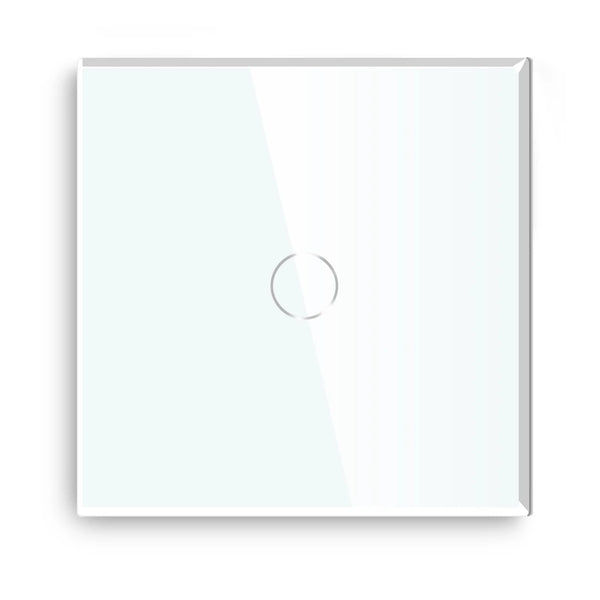 Bseed Alloy 1 Gang 1 Way Crystal Glass Panel Light Touch Switch