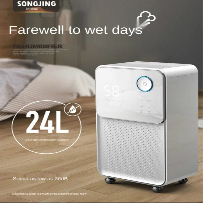 2.5L 220V Plastic Moisture Absorbing Automatic Small Dehumidifier