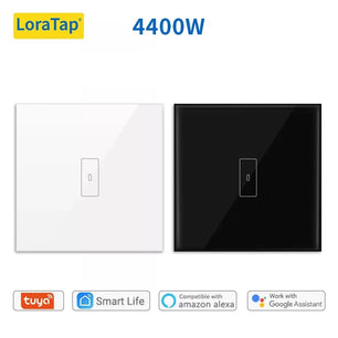 LoraTap 20A Plastic Panel Voice Control Water Heater Wall Switch