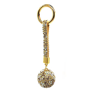 100% Plastic Rhinestone Pattern Elegant Keychain For Airpods