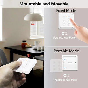 LoraTap Plastic Magnetic Moveable Remote Control Switch