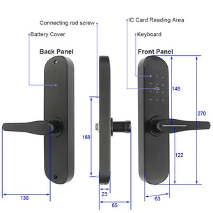 RayKube Aluminium Alloy Bluetooth Digital Electric Smart Door Lock