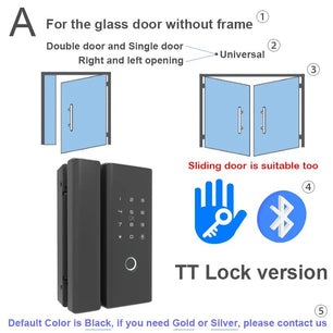 RayKube Aluminium Alloy Fingerprint Digital Smart Door Lock