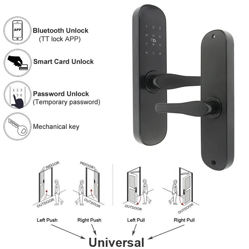 RayKube Aluminium Alloy Bluetooth Digital Electric Smart Door Lock