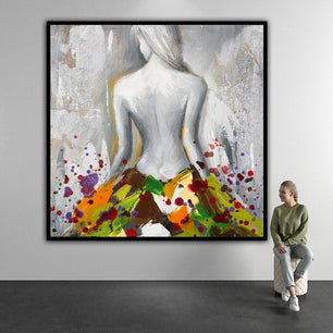 100% Canvas Modern Abstract Artwork Handmade Elegant Oil Painting