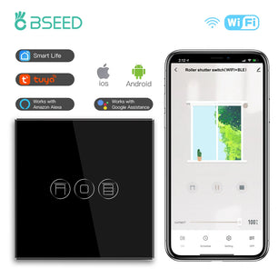 Bseed Alloy Multi Gang Roller Shutter APP Control Wifi Switch