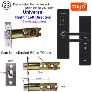 RayKube Stainless Steel Fingerprint Digital Smart Door Lock