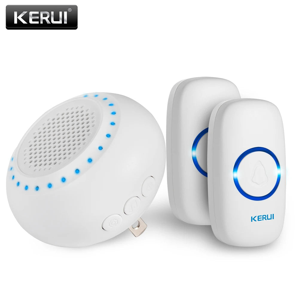 Kerui Plastic Wireless Waterproof Battery Cordless Remote Doorbell