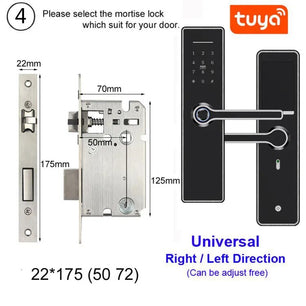 RayKube Stainless Steel Fingerprint Digital Smart Door Lock