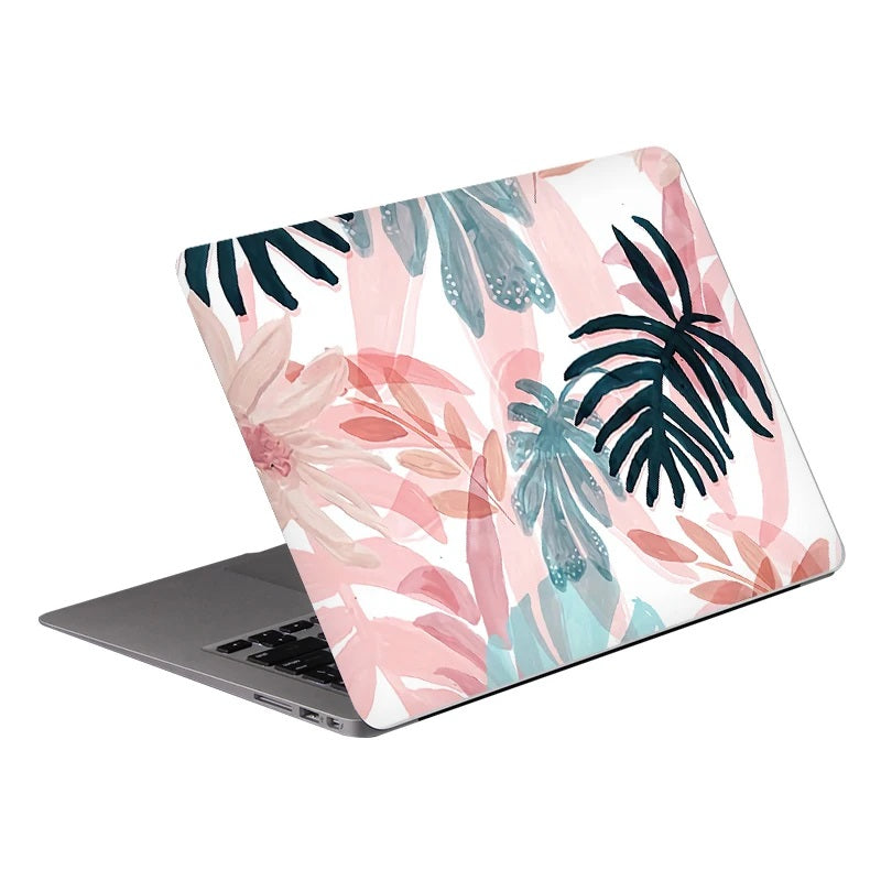 PVC Protective Leaf Pattern Laptop Marble Skin Cover