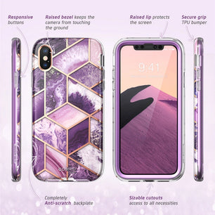 Polycarbonate Full-Body Marble Bumper 5.8 Inches Case For iPhone X